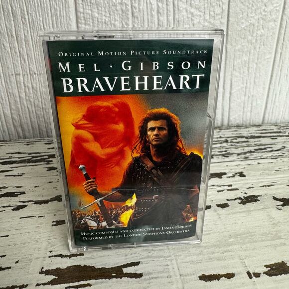 Mel Gibson Braveheart 1995 Original Film Production Cassette Tape Vtg Soundtrack - Picture 5 of 6